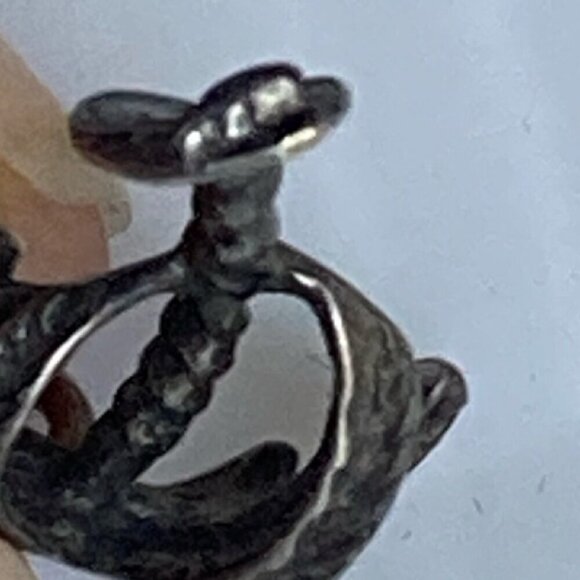 Sterling Silver Palm Tree Pendant Charm Beach Theme Tropical Jewelry 1/2 Inch - Picture 5 of 6